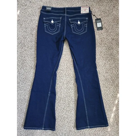TRUE RELIGION Women's  Jeans “JOEY" Low Rise Flare Size 31 Retail *NWT* - Picture 2 of 7